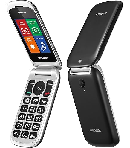 π Brondi Amico Leale β Cellulare Senior a Conchiglia con Tasto SOS