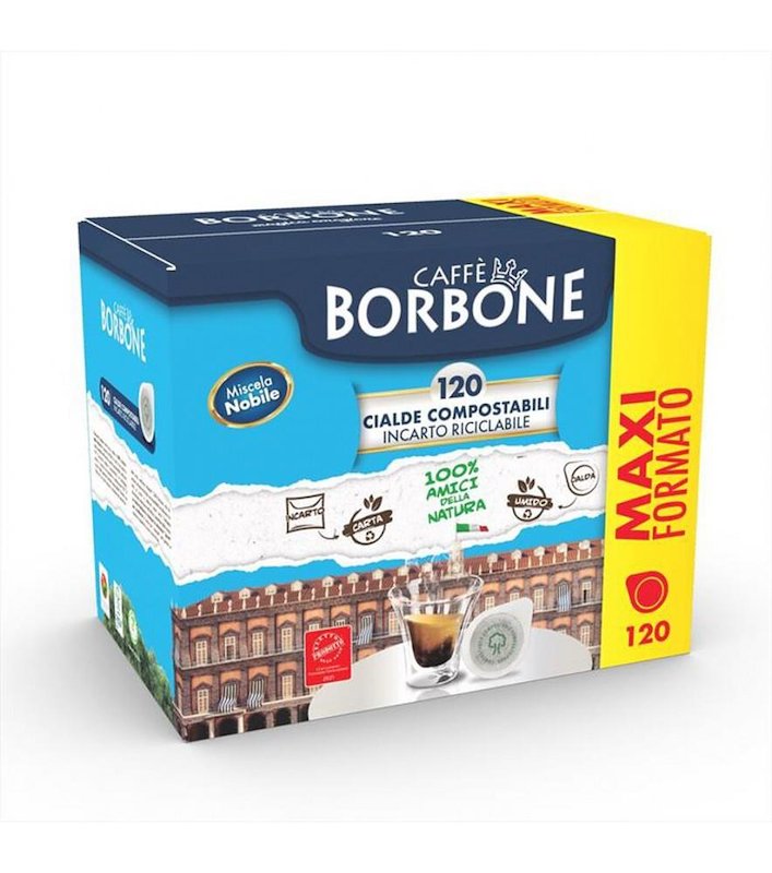 ☕ Caffè Borbone Miscela Nobile – 120 Cialde Compostabili (Maxi Formato)