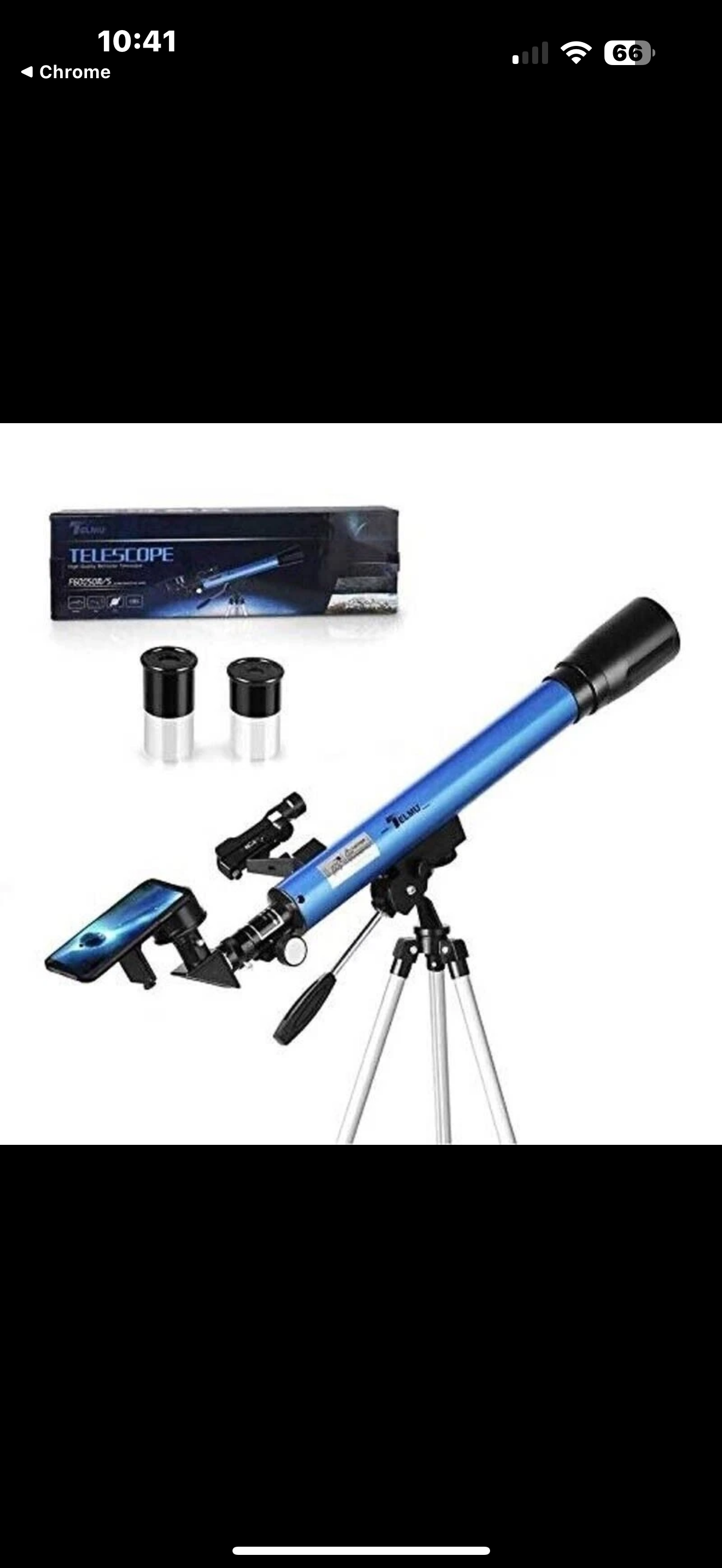 🔭 Telescopio Astronomico su Treppiede con Supporto Smartphone – Kit Completo per Osservazione