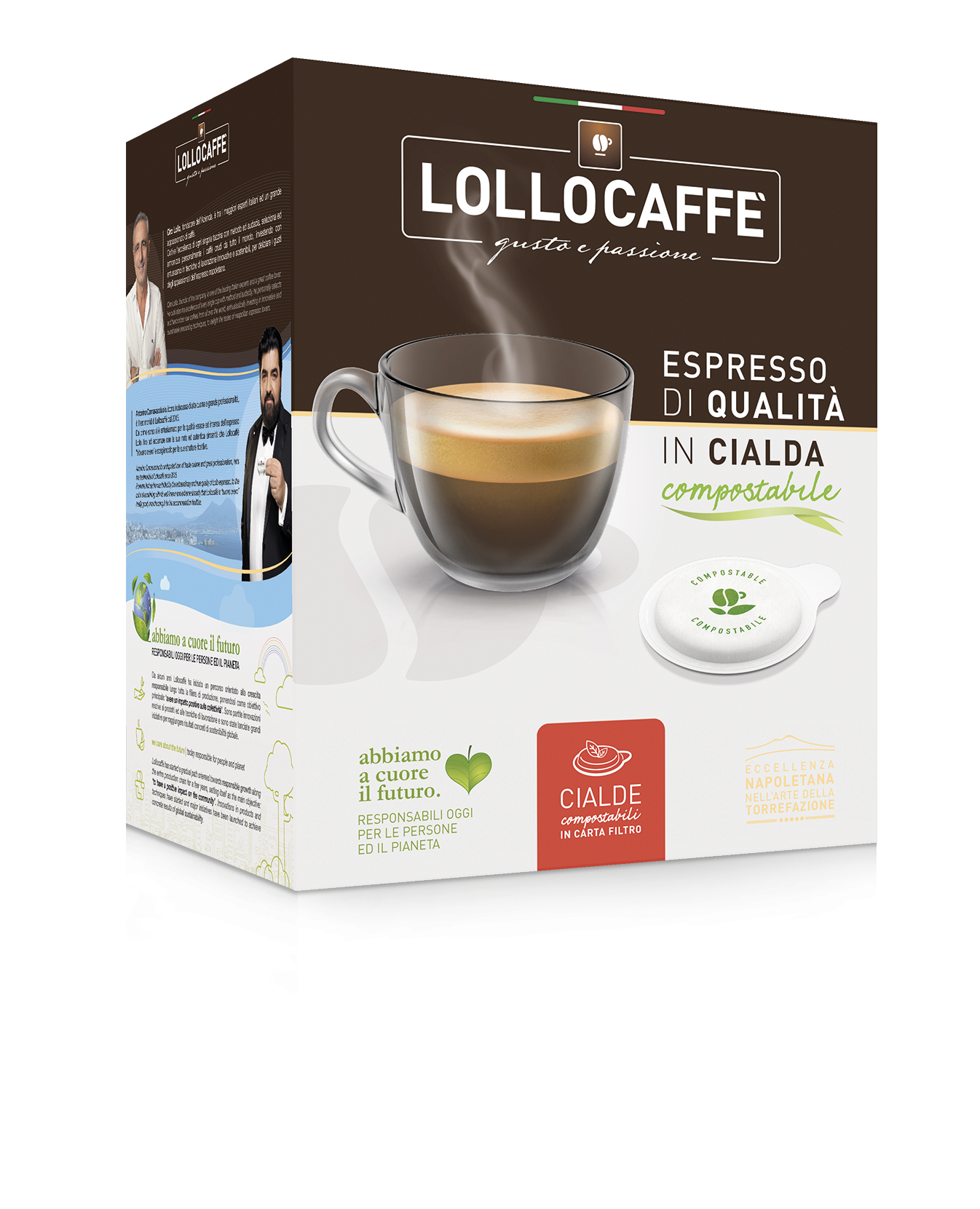 ☕ Lollo Caffè – 150 Cialde Espresso di Qualità (Compostabili)