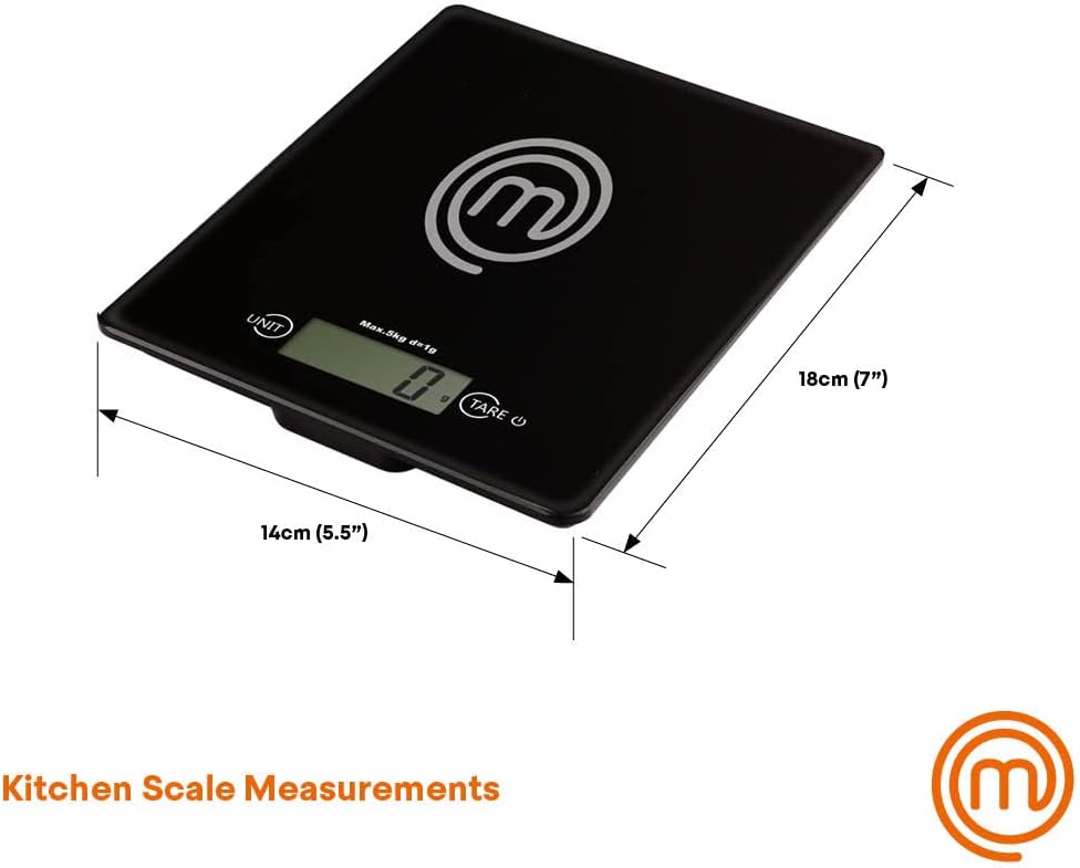 Bilancia da Cucina Digitale MasterChef in Vetro Temperato – Alta Precisione