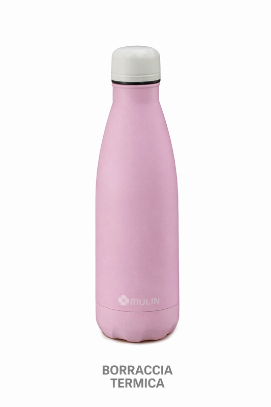 💧 Borraccia Termica in Acciaio Inox – 500 ml – Colore Rosa