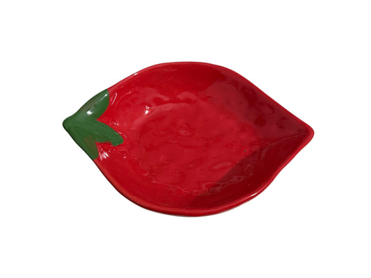 🍓 Piatto Decorativo a Forma di Fragola