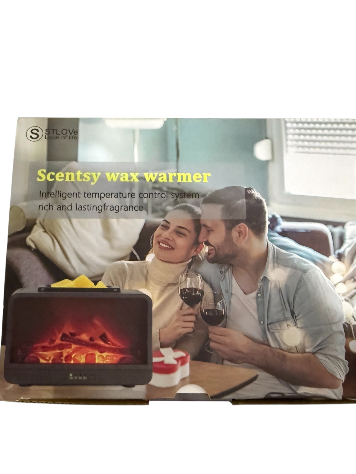 🔥 Scentsy Wax Warmer – Bruciatore Elettrico per Cera Profumata Effetto Camino