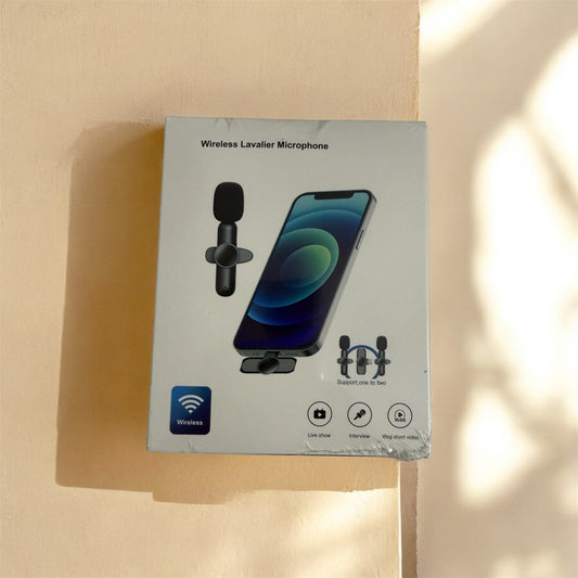 🎤 Microfono Lavalier Wireless per Smartphone – Audio Professionale Senza Fili