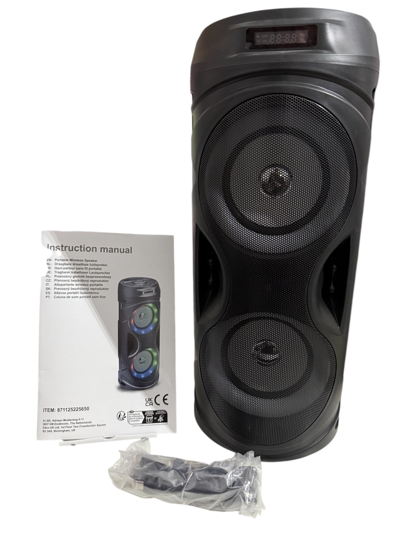 🔊 Cassa Bluetooth Portatile Wireless 10W con Luci LED RGB