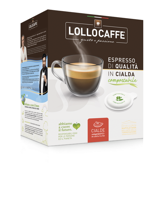 ☕ Lollo Caffè – 150 Cialde Espresso di Qualità (Compostabili)