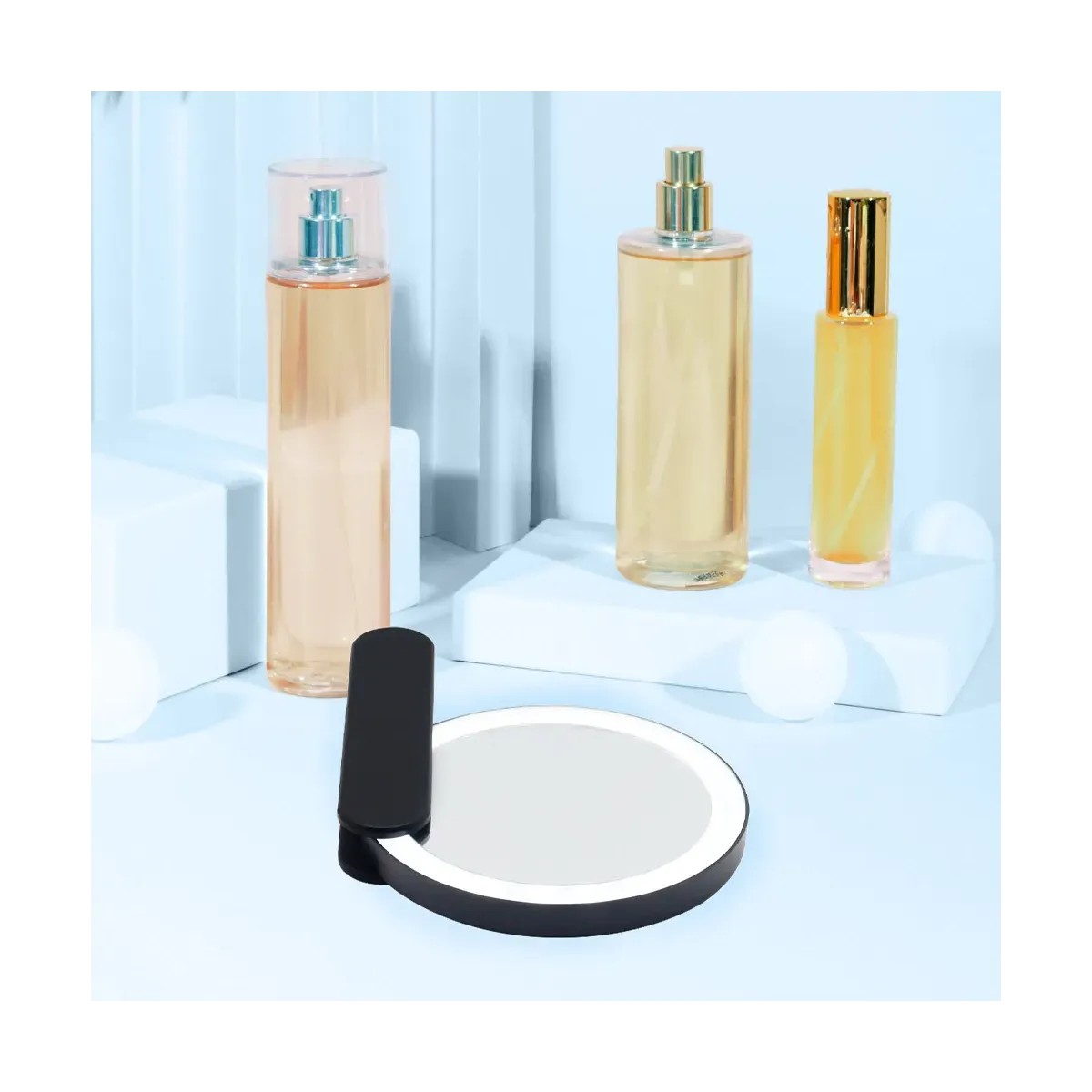 💄 Specchio Trucco LED SODY – Pieghevole con Manico e Custodia da Viaggio