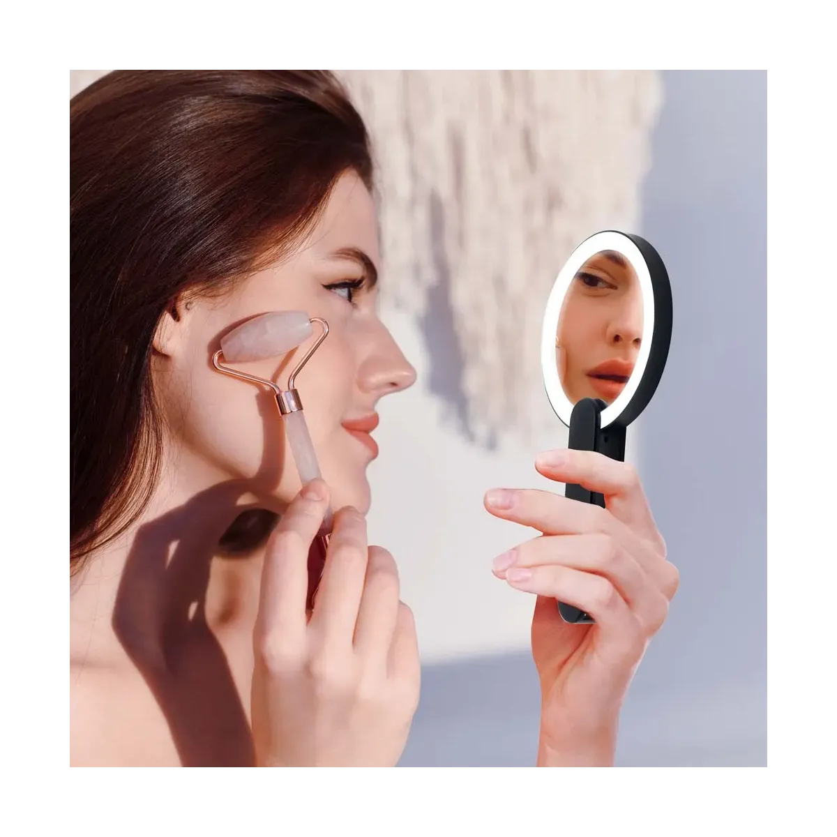 💄 Specchio Trucco LED SODY – Pieghevole con Manico e Custodia da Viaggio